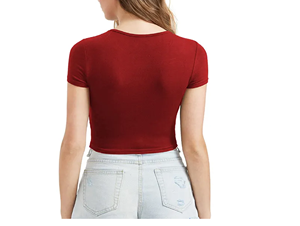 Top Corto para Mujer, Ropa Casual, Nuevo Diseño, Tallas para Adultos, Último Diseño, Transpirable, Precio al por Mayor, Top Corto Hecho a Medida - Product Image 2