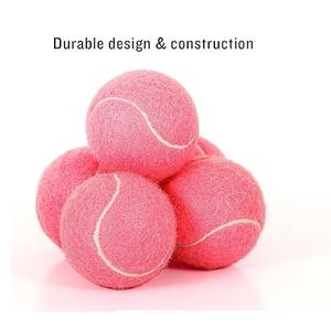 ลูกเทนนิสสีชมพูคุณภาพสูง 45% ขนสัตว์ ทนทาน เหมาะสำหรับการแข่งขัน รับทำโลโก้ตามสั่ง ขายส่ง - Product Image 3