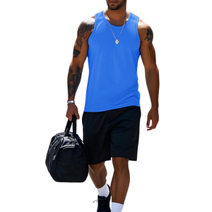 Camiseta sin mangas de alta calidad para hombre, diferentes colores, transpirable y de secado rápido, para gimnasio, estilo deportivo. - Product Image 4