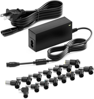 Chargeur universel pour ordinateur portable USB C 65W avec 15 embouts pour HP Asus Lenovo Dell Acer Toshiba Samsung IBM Câble d'alimentation pour ordinateur portable