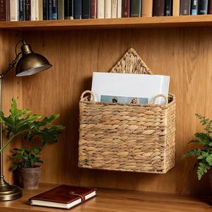 Panier de rangement mural en forme de maison en jacinthe d'eau, fait main, vente en gros, écologique, fabriqué au Vietnam - Product Image 5