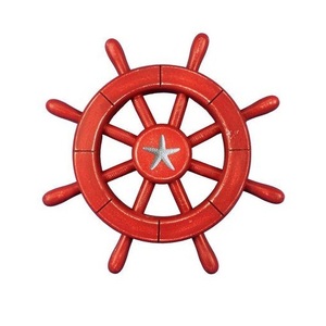 Wooden <b>Ship</b> <b>Wheel</b> Marine Heritage Display Feature Developed to Showcase Seaside Decorating with Classic Ocean Influence - Product Image 6