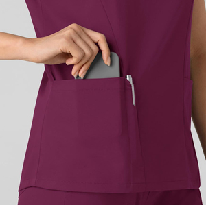Wholesale Unisex Stretch <b>Scrub</b> Top and Pants Medical Uniform Fashionable Nursing <b>Scrubs</b> Uniform <b>Sets</b> Hospital Medical <b>Scrubs</b> <b>Set</b> - Product Image 5
