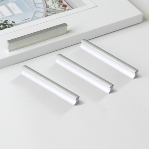 OEM Zinc Alloy Hardware Products Modern Minimalist Cabinet Handle Slender Concave <b>Pulls</b> for Kitchen Dining Room & Bathroom - Product Image 3