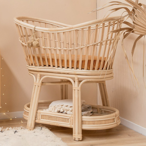 Berceau en rotin tressé pour bébé, best-seller, berceaux faits à la main, berceaux à bas prix - Product Image 3