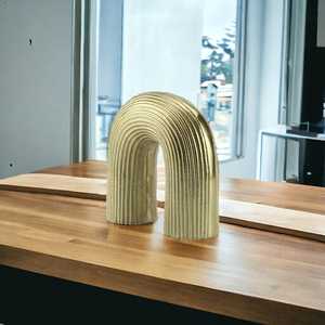 Sculpture d'arche architecturale de 20 cm de hauteur x 8 cm de largeur x 20 cm de longueur, décoration de table artistique faite à la main pour le salon - Product Image 5
