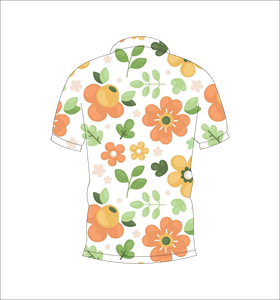 เสื้อโปโลพิมพ์ลายดอกไม้พาสเทล เสื้อกอล์ฟแขนสั้นลำลอง ชุดทีมกีฬา - Product Image 3