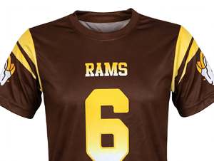 Personalized <b>Brown</b> American Football Jersey Custom Print Team Name Number Training <b>Men</b> Women Fans <b>Shirt</b> Wholesale Plus Size High - Product Image 5