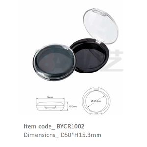 Pots en plastique de haute qualité avec logo personnalisé, contenants compacts vides pour l'emballage de fards à joues, de contours, de fards à paupières et de bronzants - Product Image 1