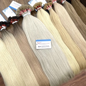 Extensiones de cabello de punta plana de alta calidad 100% cabello humano liso todos los colores sin enredos sin desprendimiento al por mayor - Product Image 4