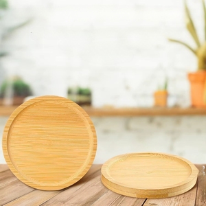 REHMAN CRAFT Natural Bamboo Coasters Raised Edge Heat-Resistant Handmade <b>Cup</b> <b>Mat</b> Set for Coffee Tea Home Kitchen Natural Wood - Product Image 2