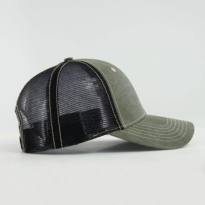Gorra Trucker Verde de Malla, 6 Paneles, Ajustable, Transpirable, Casual, para Adultos, Primavera Verano, Unisex - Product Image 3