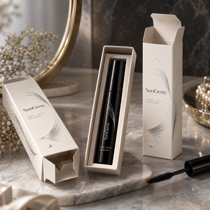 Emballage personnalisé pour mascara SunGene Pearl Lash Auto Lock Bottom Carton imprimé sur mesure - Product Image 1