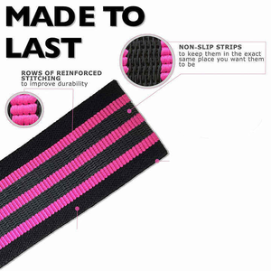 Custom Logo Non Slip Fabric Resistance Hip Circle <b>Bands</b> Set for Weightlifting and Glute <b>Workout</b> 3 Levels Fitness Booty <b>Bands</b> - Product Image 2