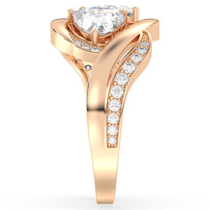 Anillo de Compromiso REYES, Plata de Ley 925, Forma de Corazón, 1.74 Quilates, Moissanita, Joyería Fina para Mujer, Superventas - Product Image 5