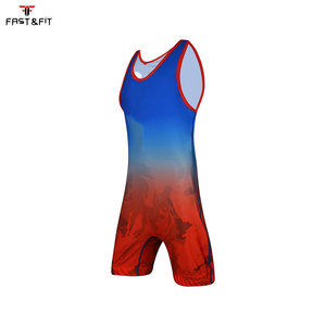 <b>Mens</b> Wrestling <b>Singlet</b> Stretch Fit Wrestling Training Suit - Product Image 2