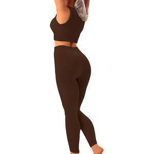 Conjunto de Yoga Económico para Mujer, Ropa Deportiva Elástica y Cómoda, Cintura Alta, Suministro de Fabricante al por Mayor - Product Image 6