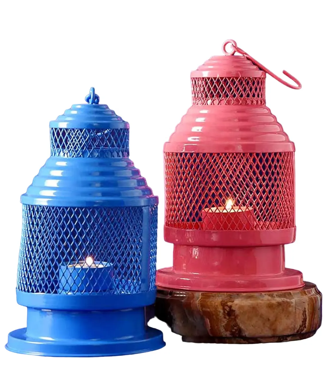 pocket star Moroccan Metal hanging set of 2 Lantern For indoor and outdoor decoration and fully customizable