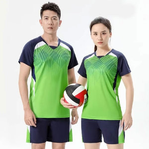 Conjunto de Voleibol para Hombre y Mujer, Uniforme Unisex, Tenis de Mesa, Bádminton, Personalizable con Nombre de Equipo, Camiseta, Pantalones Cortos, Trajes para Parejas, 100% Personalizado - Product Image 6