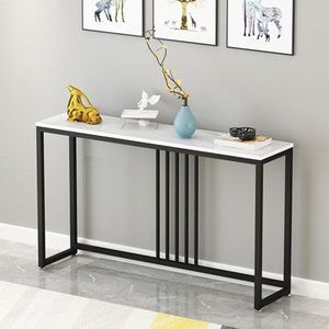 Modern Hall <b>Console</b> Furniture With Marble Finish Sophisticated Metal Frame For Premium Apartment Decoration And Display Purposes - Product Image 1