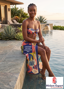 Pareo Hawaiano Personalizado con Estampado Floral Polinesio, Envoltura de Playa, Ropa Tropical para Resort, Proveedor y Fabricante de Tejidos Textiles OEM ODM - Product Image 4