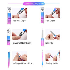 <b>Manicure</b> Set Professional Nail Clippers <b>Kit</b> Pedicure Care Tools Stainless Steel Women Beauty <b>Kits</b> for Sale OEM Service - Product Image 4