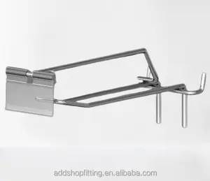Metal belt Slatwall hook for bag display