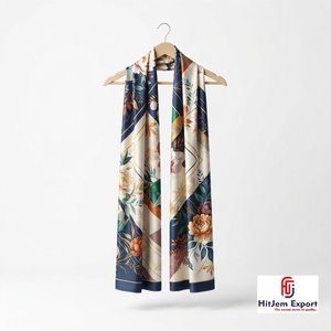 High Quality Luxury Printed Long <b>Scarf</b> Soft Fabric Head <b>Scarf</b> Custom Branding White Label OEM ODM Textile Manufacturer - Product Image 5