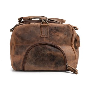 Handmade Custom Genuine Leather Durable Foldable Portable Waterproof Zipper Duffle Bag Unsex Luxury Crossbody Travel Weekend - Product Image 2