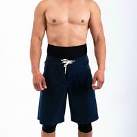 Shorts de sport modestes pour hommes, 100 % polyester, qualité supérieure, respirants, imperméables, longueur mi-genou, style Awrah, couleur unie