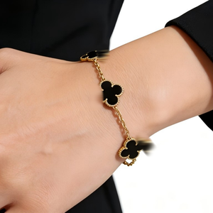 Pulsera Clásica <span class=keywords><strong>de</strong></span> Trébol <span class=keywords><strong>de</strong></span> Cuatro <span class=keywords><strong>Hojas</strong></span>, un Estilo Popular, Perfecta para Mujeres, Versátil y Apta para Pedidos Mixtos - Product Image 2