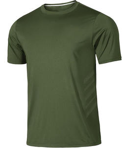 เสื้อยืดคอกว้างสีดำล้วนสำหรับผู้ชาย ปี 2025/2026 ผ้าไม่ทอ 100% ผ้าฝ้าย เนื้อนุ่ม ระบายอากาศได้ดี แห้งเร็ว สวมใส่สบาย  รับสกรีนลายตามสั่ง - Product Image 1