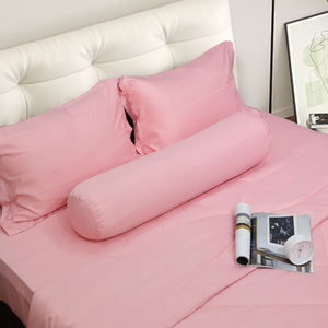 Factory-Price Eco-Friendly 300tc Jacquard Solid Pattern Modern 100% Polyester Microfiber All-Season Luxury Sheet Pillowcase Set - Product Image 6