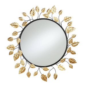 Espejo de pared redondo de metal de alta calidad para decoración del hogar, con marco de diseño de cuerda trenzada de latón, para decoración de la sala de estar. - Product Image 6