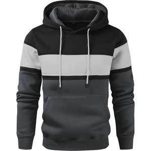Sweat-shirt à capuche pour homme, coupe classique, décontracté, en polyester et coton, tissu French Terry, pour l'automne - Product Image 4