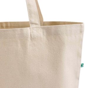 Recycled Cotton Canvas Tote <b>Bag</b> Heavy Duty Foldable <b>Long</b> Custom Print Sustainable Gift Wholesale Promotional Grocery Market - Product Image 5