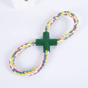Juguete interactivo de cuerda de algodón Kinghon pequeño para perros - Resistente a mordidas, alivio para molares, para tirar con la mano, alivia el aburrimiento - Product Image 4