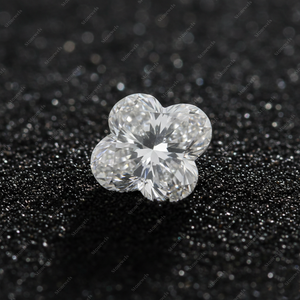 Diamant de laboratoire cultivé en gros, certifié IGI GIA, 3 carats, naturel HPHT CVD, synthétique, en vrac, D VVS, motif trèfle à quatre feuilles - Product Image 3