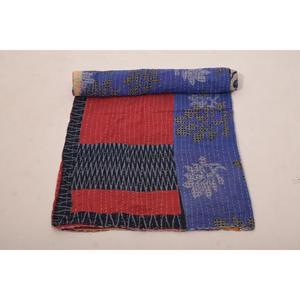 Cotton Kantha <b>Stitch</b> Gudri Handmade Reversible Quilt Traditional Bed Cover for Home and Gifting - Product Image 3
