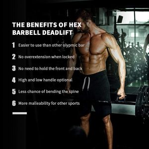 2 Inch Hexagon Trap <b>Bar</b> 55lb for Olympic Bumper Deadlift <b>Weightlifting</b> Bodybuilding Set 55lb Weight Plates Hex <b>Bar</b> Weights - Product Image 4