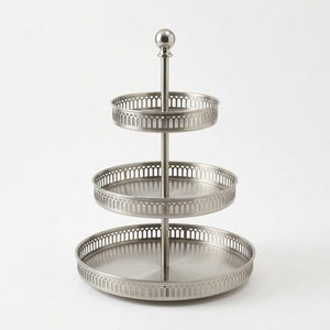 Handmade SS304 Buffet <b>Riser</b> 30 cm Brushed Satin Steel Food Safe Promotional Tableware for Home Decor and Hotels - Product Image 1