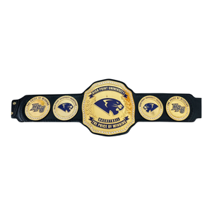High Point University Basketball Championship Belt HPU The Price of Winning Design High-Quality Leather Strap Collectible Belt - Product Image 1
