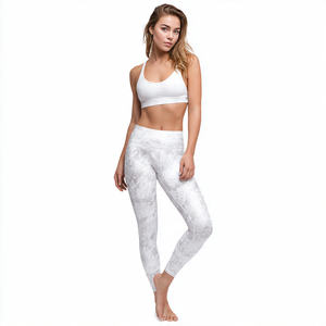 กางเกงเลกกิ้งพิมพ์ลายสำหรับผู้หญิง กางเกงออกกำลังกายรัดรูป กางเกงฟิตเนสสำหรับผู้หญิง ชุดออกกำลังกายแบบชั้นในสำหรับผู้หญิง - Product Image 4