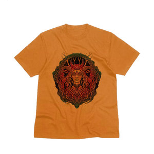 Camiseta Negra Extra Grande para Hombre con Estampado de Calavera y Tropical, Manga Corta, Cuello Redondo, Estilo Urbano, Impresión Digital, Jersey de Algodón 320g - Product Image 2