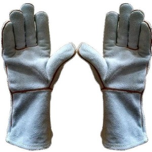 Breathable <b>Welding</b> Safety Gloves Premium Cowhide Split Leather Welder Heat Resistant Heavy Duty Non-Slip Waterproof Gloves - Product Image 1