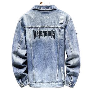 Women's Custom Jeans <b>Jacket</b> <b>Rhinestone</b> Denim Woman <b>Jacket</b> Fashion Loose Fit Denim <b>Jacket</b> - Product Image 2