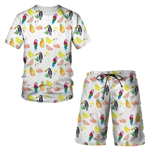Conjunto Deportivo MARGINAL para Hombre, Personalizado 2026, Sublimado, Estampado Animal, Ecológico, Camiseta de Manga Corta y Pantalones Cortos, Premium, Verano - Product Image 1