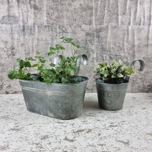 Jardinera de Hierro Resistente con Revestimiento Resistente a la Intemperie para Decoración de Plantas en Exteriores - Product Image 3