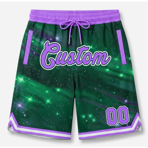 Short de basketball entièrement imprimé par sublimation, haute qualité, personnalisé, en mesh, vente chaude - Product Image 1