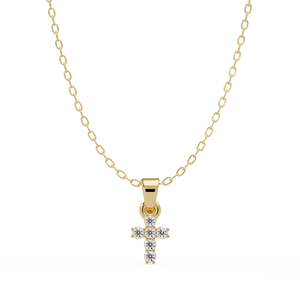 Collar con Colgante de Cruz con Diamantes de Laboratorio en Plata 925, Joyería Religiosa de Lujo Personalizada, OEM ODM al por Mayor - Product Image 2